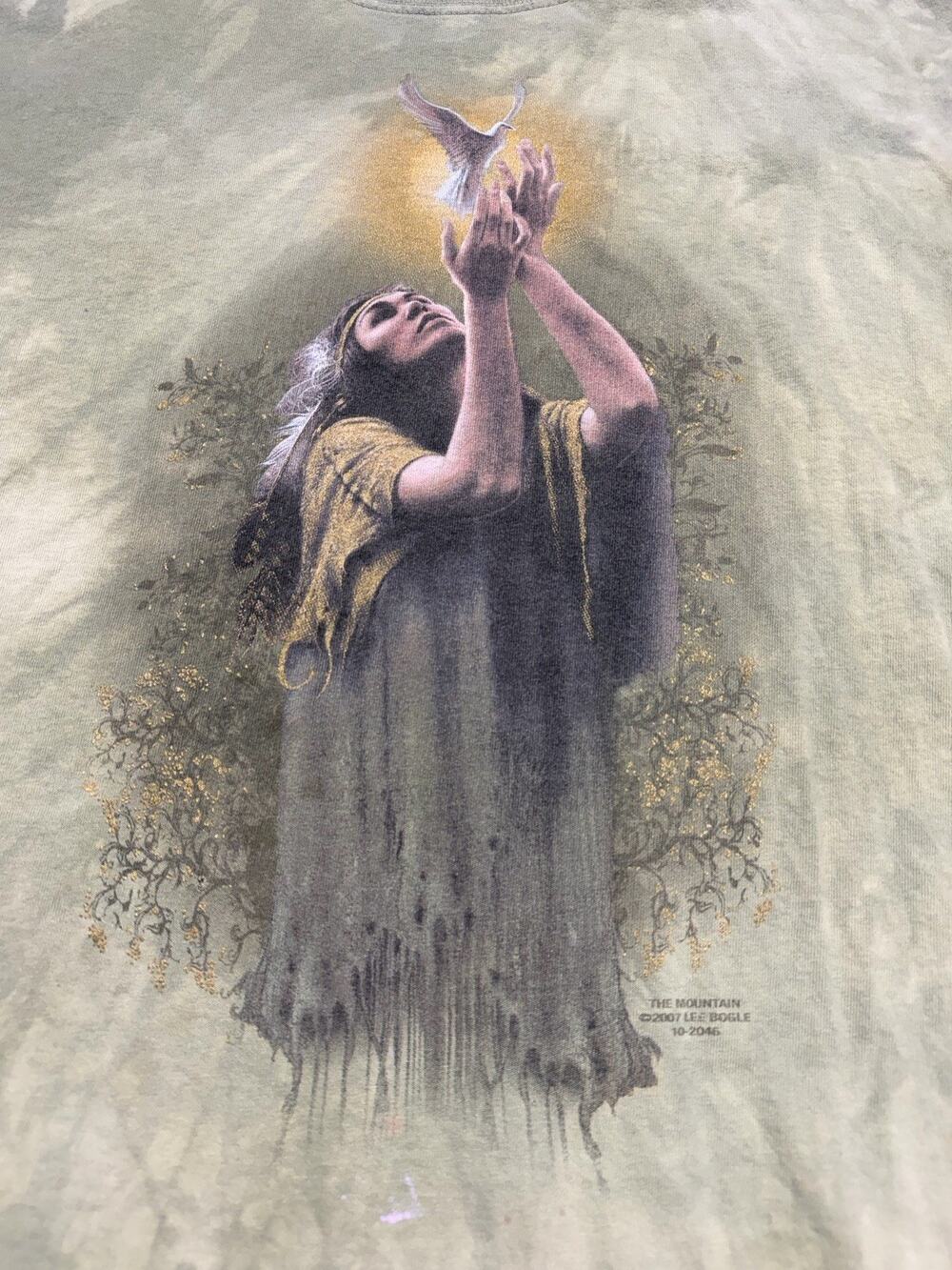The Mountain T Shirt Lee Bogle 10-2046 Indian Women Print Sz XXXL